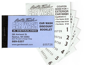 Discounted Car Wash Booklets