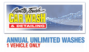 Annual Car Wash Pass. Unlimited washes for 1 vehicle!